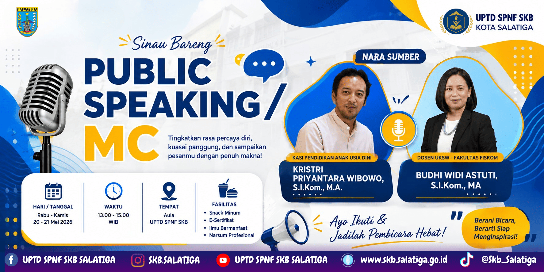 Sinau Bareng Public Speaking & MC: Tingkatkan Kepercayaan Diri dan Kuasai Panggung
