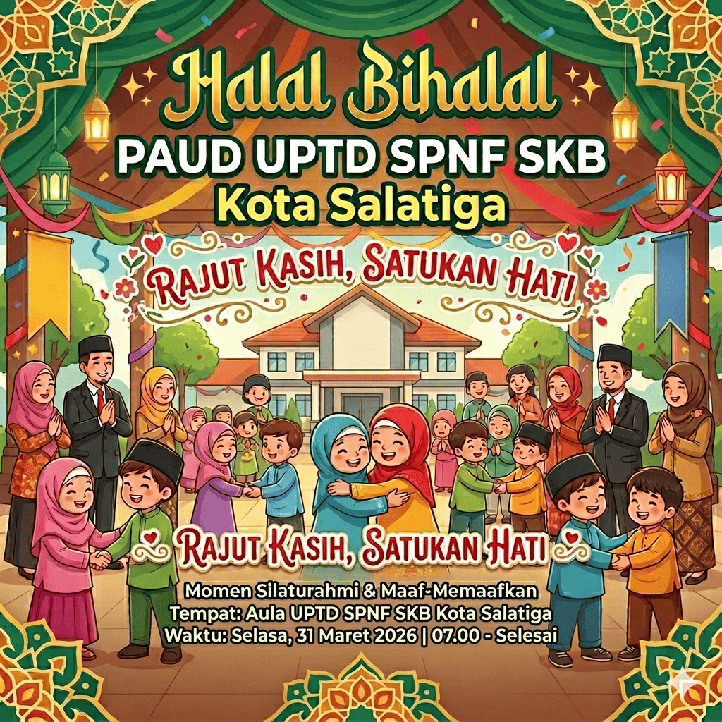 ✨ Halal Bihalal PAUD UPTD SPNF SKB Kota Salatiga ✨ “Rajut Kasih, Satukan Hati”